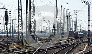 Railway train station