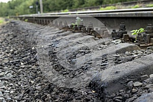 railway train station september steel