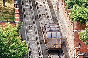 railway transport to hill in the City