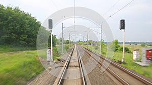 Railway travel view