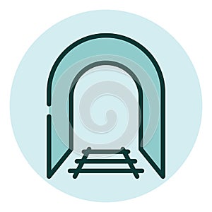 Railway tunel, icon