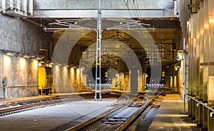 Railway tunnel under Malmo city