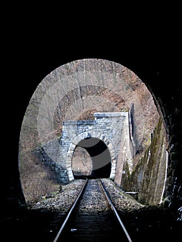 Railway tunnels before train