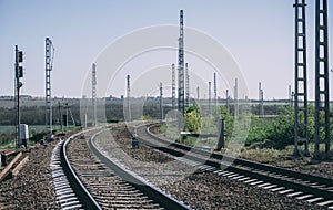 Railway under the sky