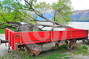 Railway Wagon Glenorchy, Queenstown, New Zealand