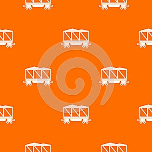 Railway wagon pattern seamless