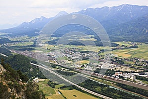 Railway yard Villach-FÃ¼rnitz, Austria