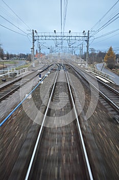 railways and electrical wires