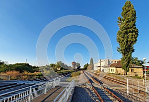 Railways in Giurgiu, at the train station.