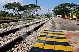 Railways at Kantang Train Station, Trang, Thailand