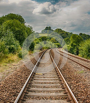 Railways lines disappearing into the future