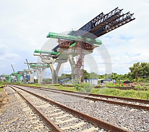 Railways and sky train structure construction use for government