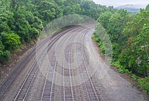 Railroad Tracks, Railyard photo