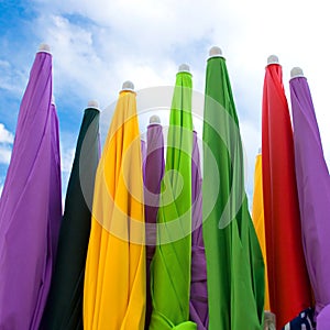 Raimbow umbrellas