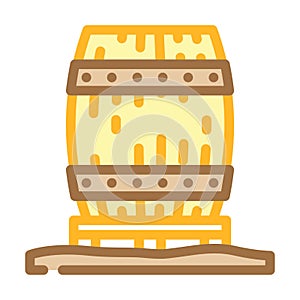 rain barrel water saving color icon vector illustration photo