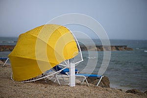 La lluvia sobre el Playa 