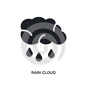 rain cloud isolated icon. simple element illustration from ultimate glyphicons concept icons. rain cloud editable logo sign symbol photo