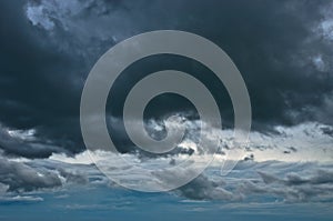 Rain cloud in the sky