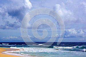 Rain clouds above Beach