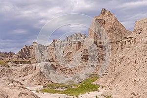 Rain Clouds Over the Badlands