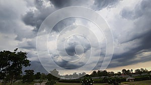 The rain coming. Rain season.