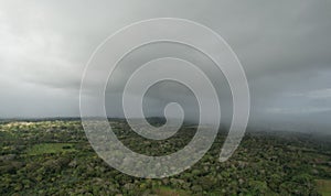 Rain cyclone cloud