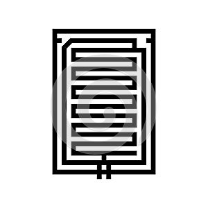 rain detection sensor line icon vector illustration photo
