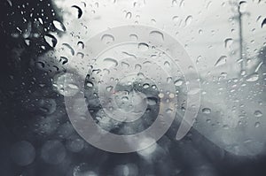 Rain drop bokeh