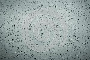 Rain droplets in a window glass