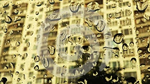 Rain drops abstract background