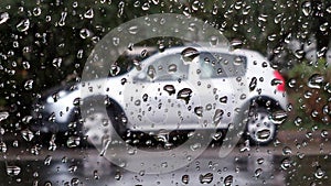 Rain drops abstract background