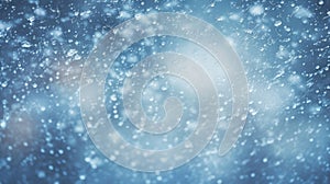 rain drops falling on a blue background