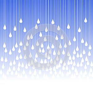 Rain drops and fog greeting card