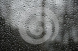 Rain drops on glass