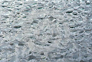 Rain drops on glass surface