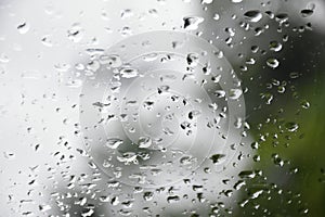 Rain drops on glasswindows
