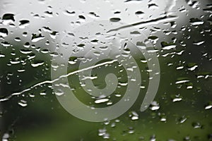 Rain drops on glasswindows