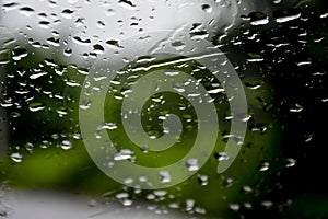 Rain drops on glasswindows