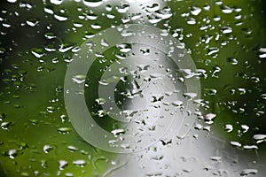 Rain drops on glasswindows