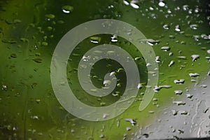 Rain drops on glasswindows