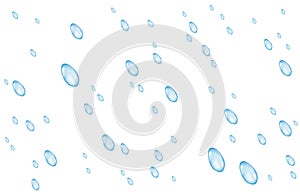 Rain drops isolated on transparent background