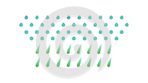 Rain Drops Pattern, Weather Background Vector Graphic. vector design Generative AI