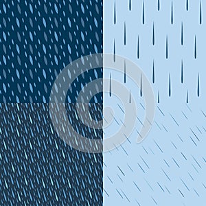 Rain drops seamless pattern background vector water blue nature raindrop abstract illustration