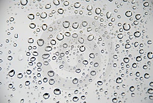 Rain drops on window