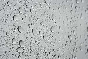 Rain drops on window pane