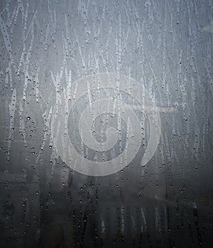 Rain drops on a window