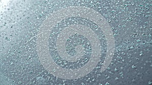 rain drops on the windshield of the car