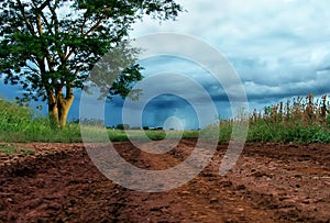 Rain in the end of the road