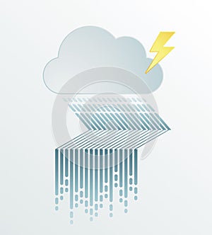 Rain Flood Vector illustration