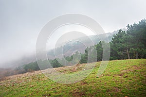 Rain in the mountains